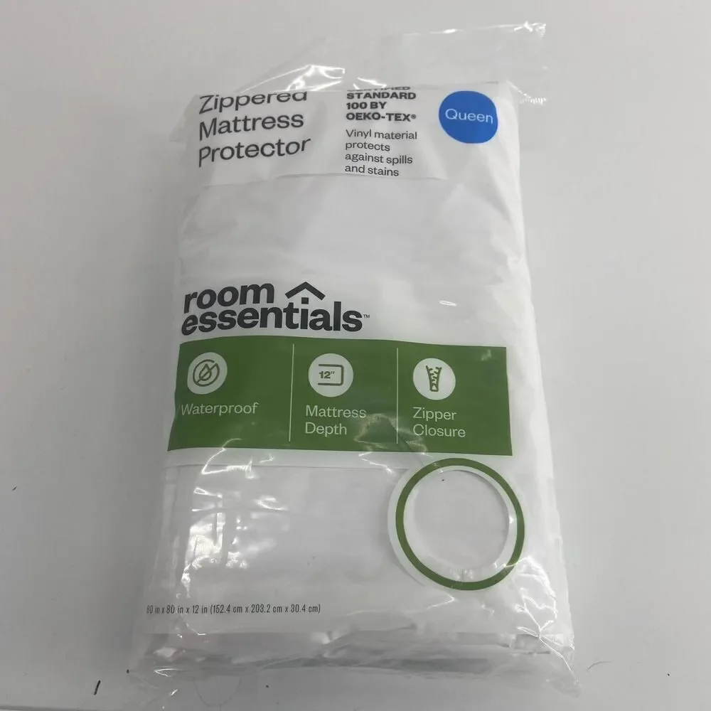 Target White Room Essentials Queen Mattress Cover Protector Zip NEW