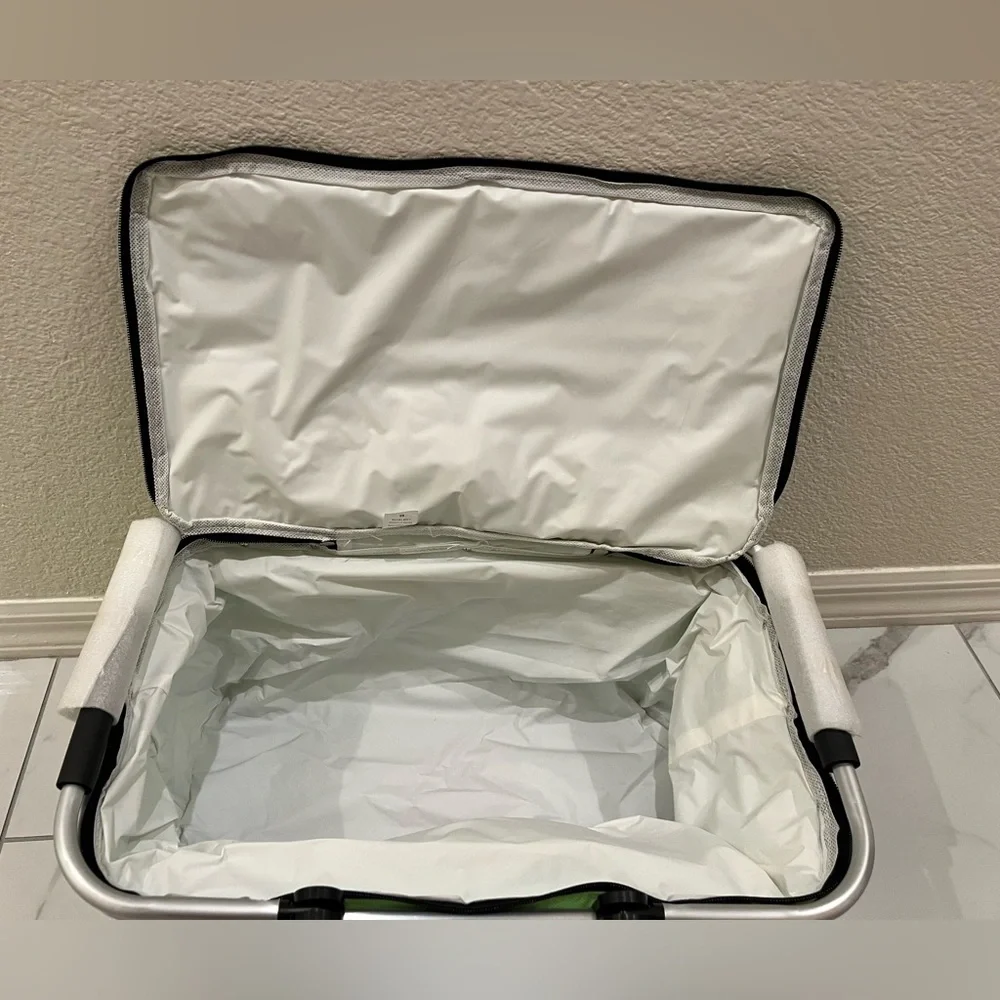 Green Foldable Insulated Picnic Basket Tote