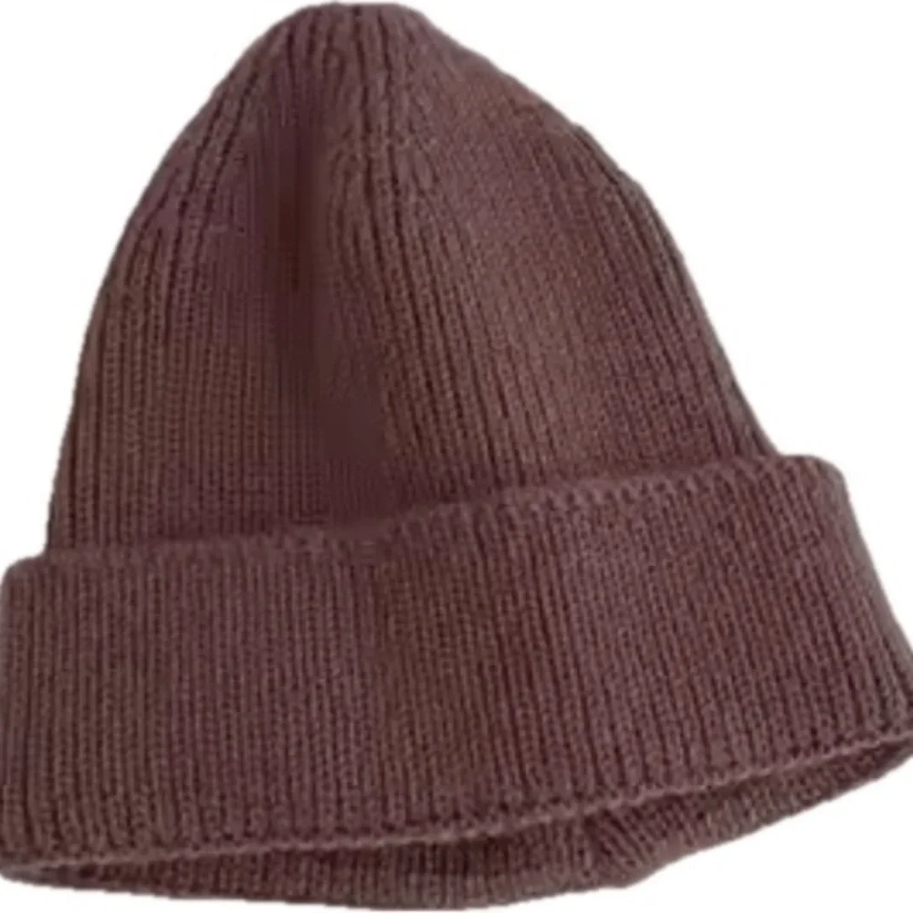 New soft, warm toddler’s beanie cap light brown color