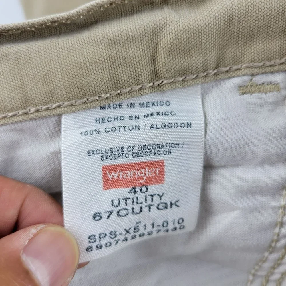 Wrangler brand size