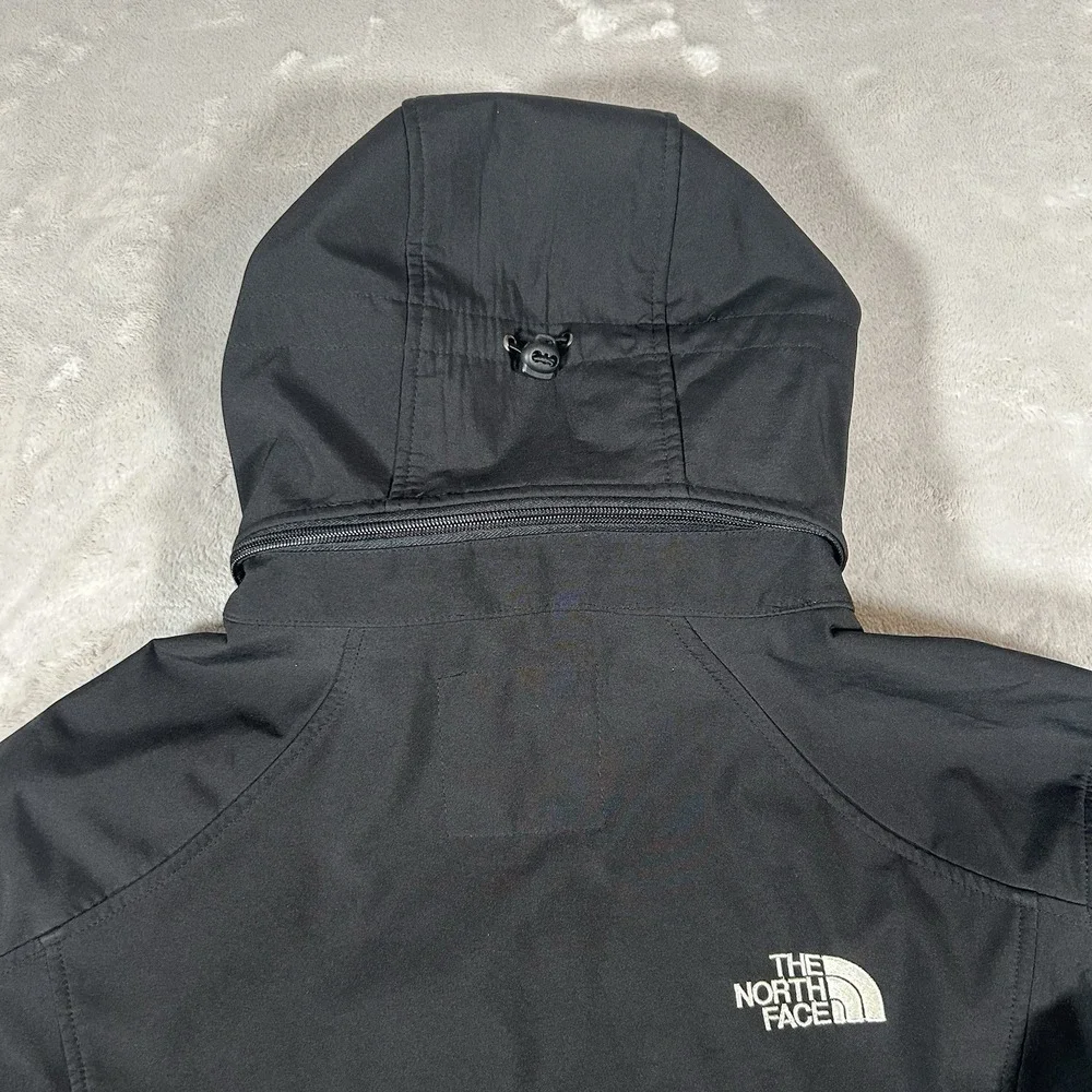 The North Face Summit Series Hooded Jacket Mens L Black Hyvent Removable Hood