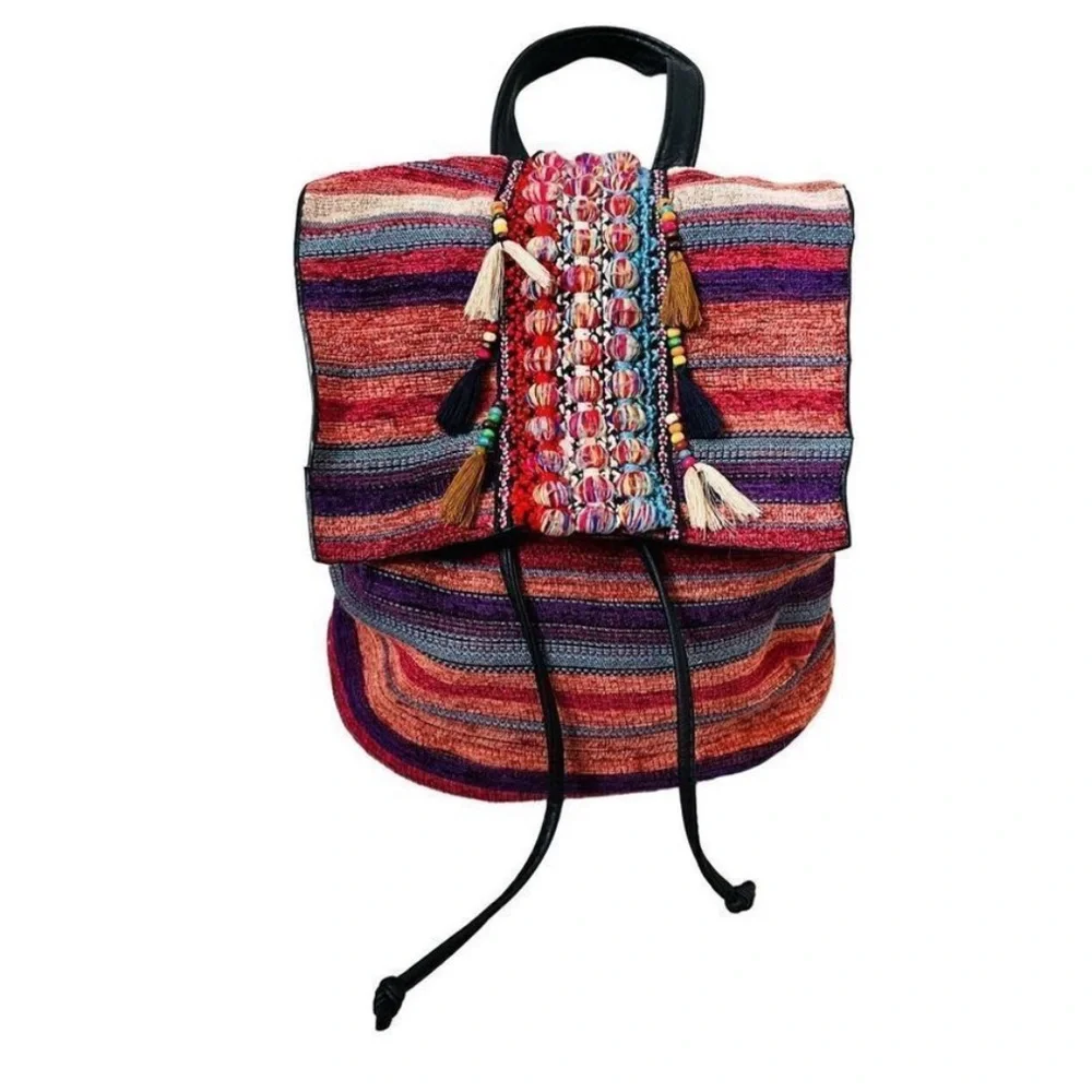 MIKA New York Textile Hippy Colorful Backpack