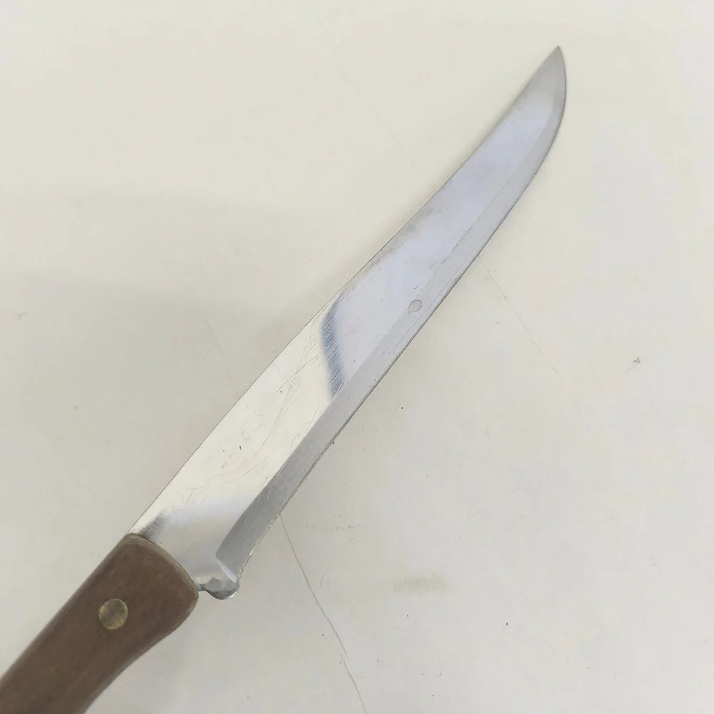 EKCO EXTERNA | Stainless Steel Straight Edge Slicing Knife Wood Handle 12.5