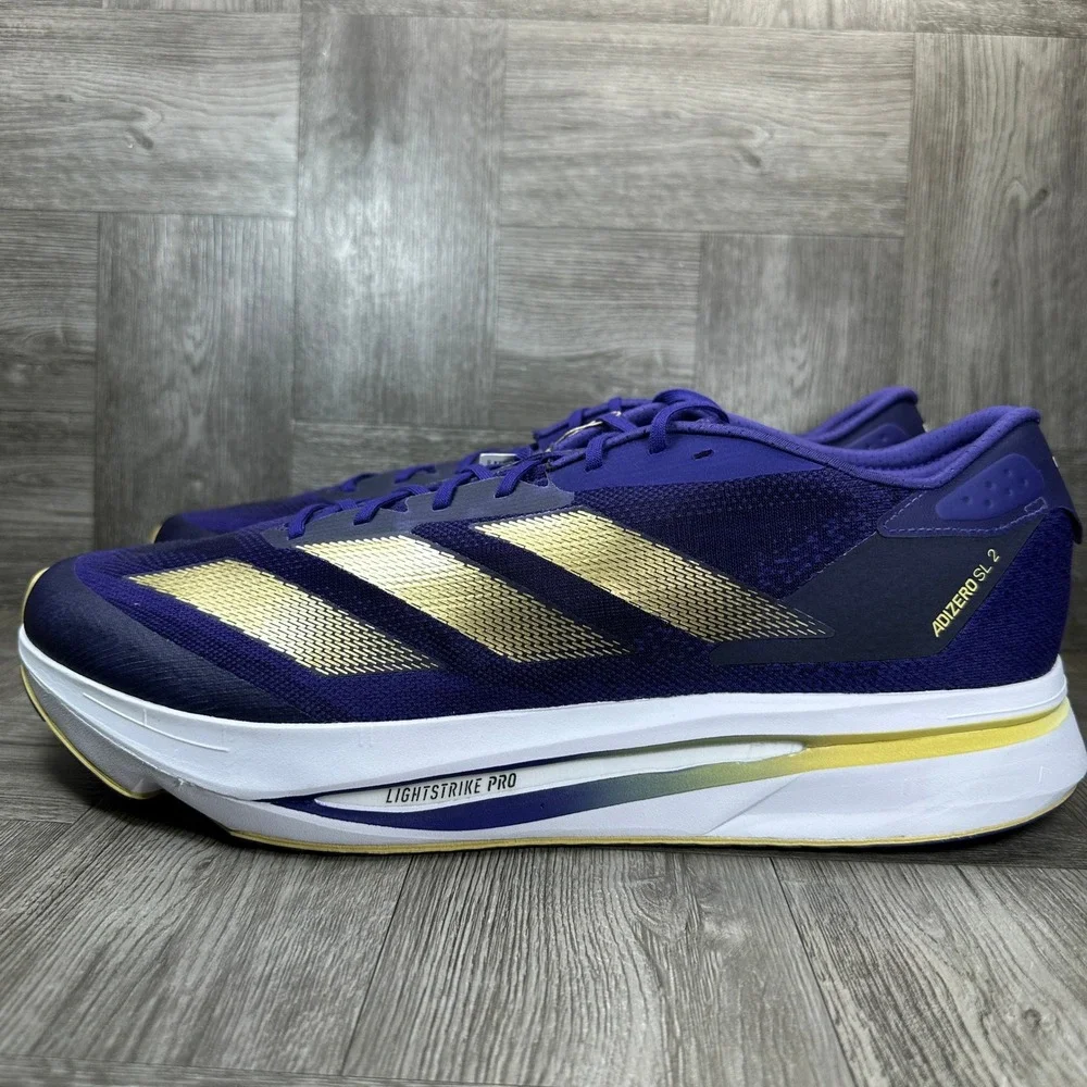Adidas Adizero SL2 Running Shoes Mens 16 Washington Huskies Purple Gold NEW
