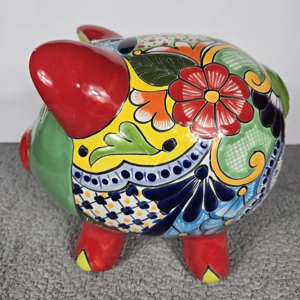 Talavera piggy bank