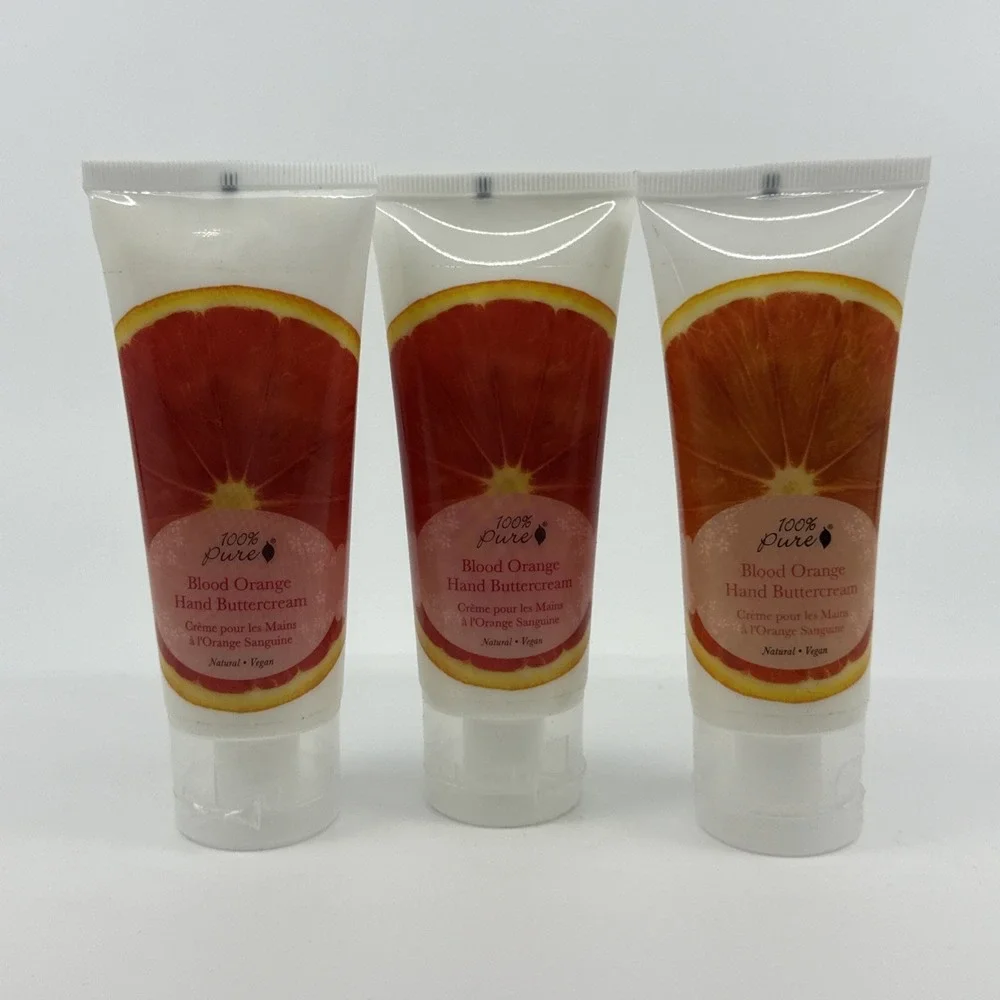 3 PACK 100% Pure Blood Orange Buttercream 2oz NEW Organic Clean Beauty Cosmetics