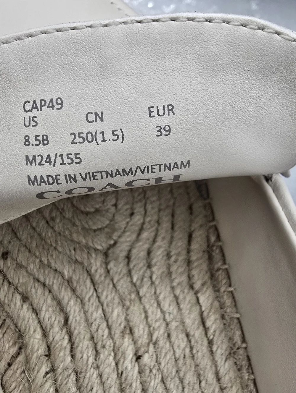 Coach loafer espadrille