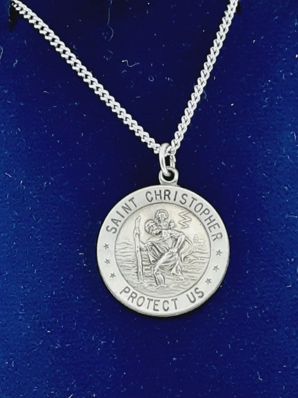 NEW 925 sterling silver unisex St. Christopher Pendant