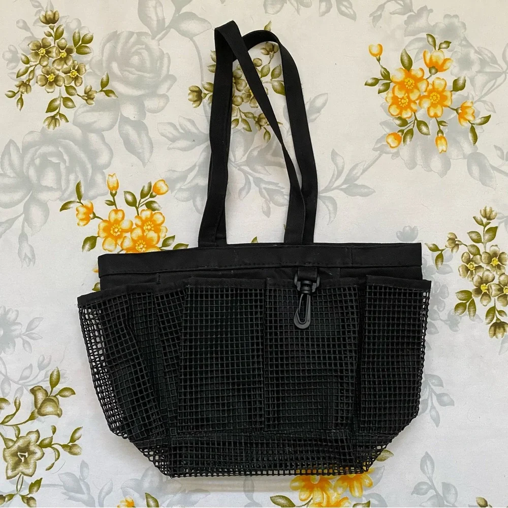 Black Mesh Shower Caddy