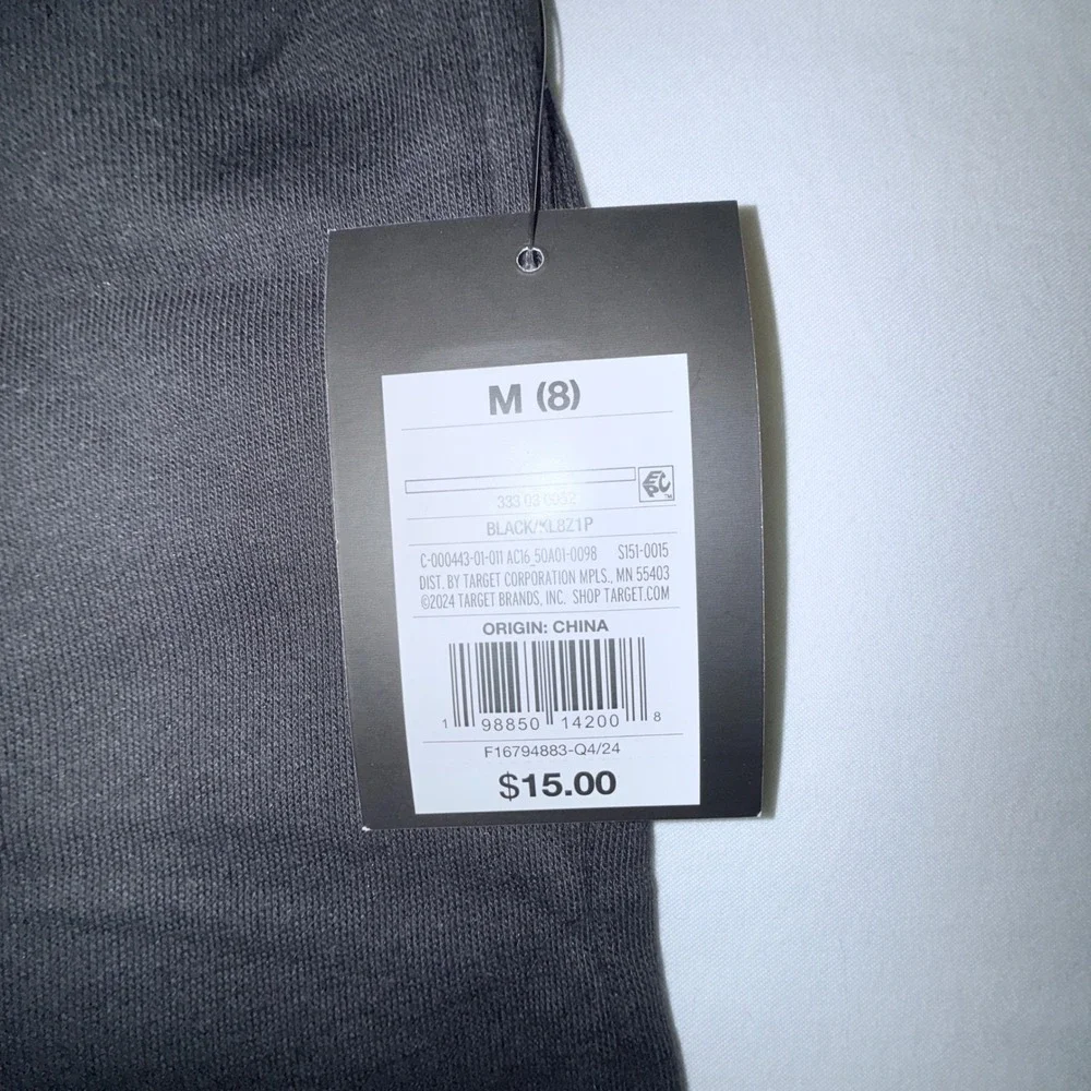 Art Class Flare Pants Kids Size 8 Black NEW Fleece Drawstring Wide Leg