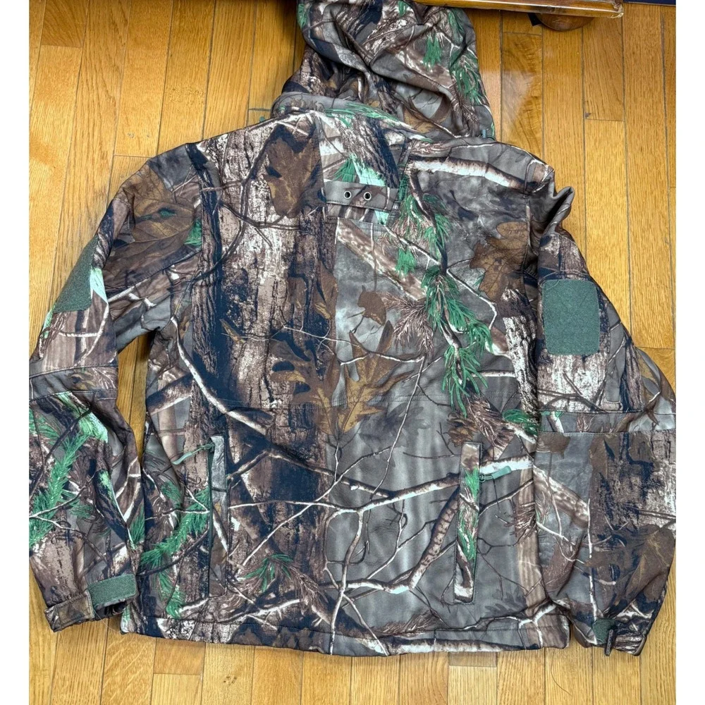 New View Mens Camouflage Hunting Jacket and Pants Set Softshell Fleece Lined S