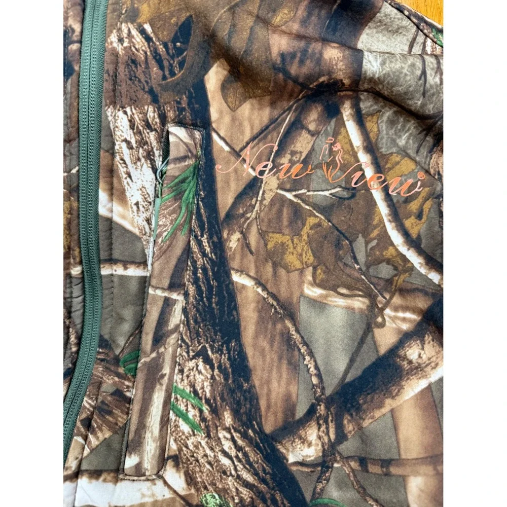 New View Mens Camouflage Hunting Jacket and Pants Set Softshell Fleece Lined S