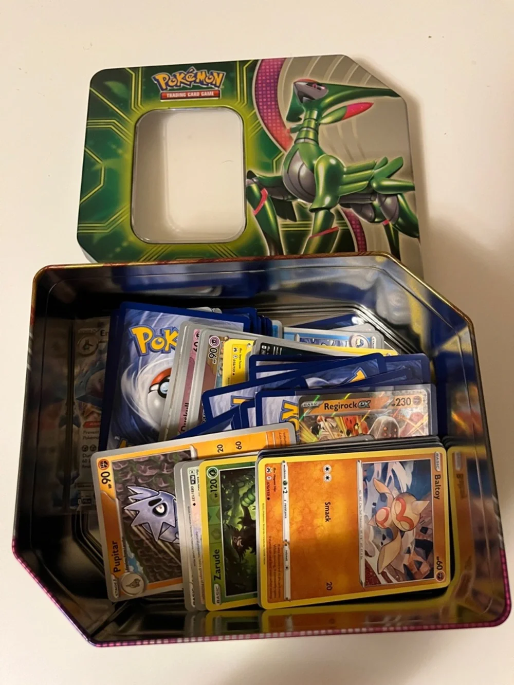 Pokémon Trading Card Tin with Cards