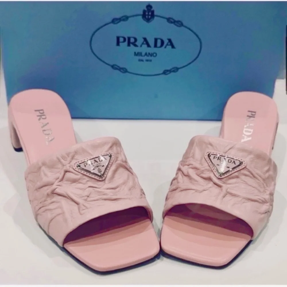 Prada crinkled leather