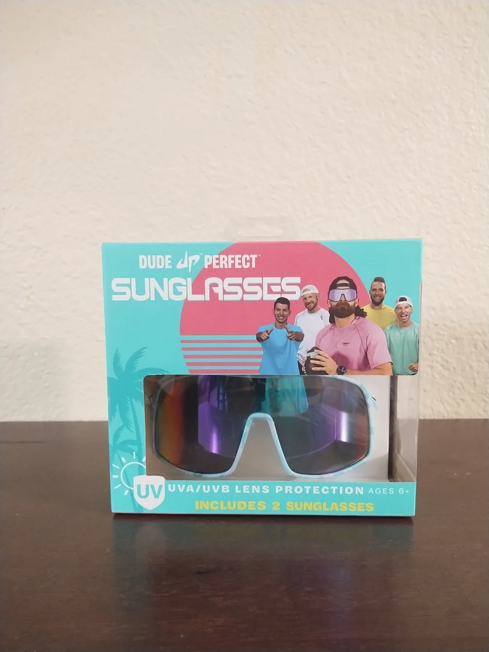 Dude Perfect UVA/UVB Lens Protection Sunglasses 2-Pack