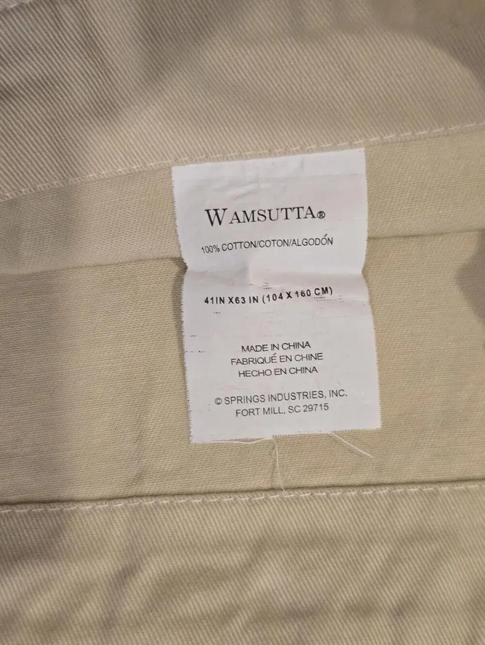 Wamsutta curtain panels