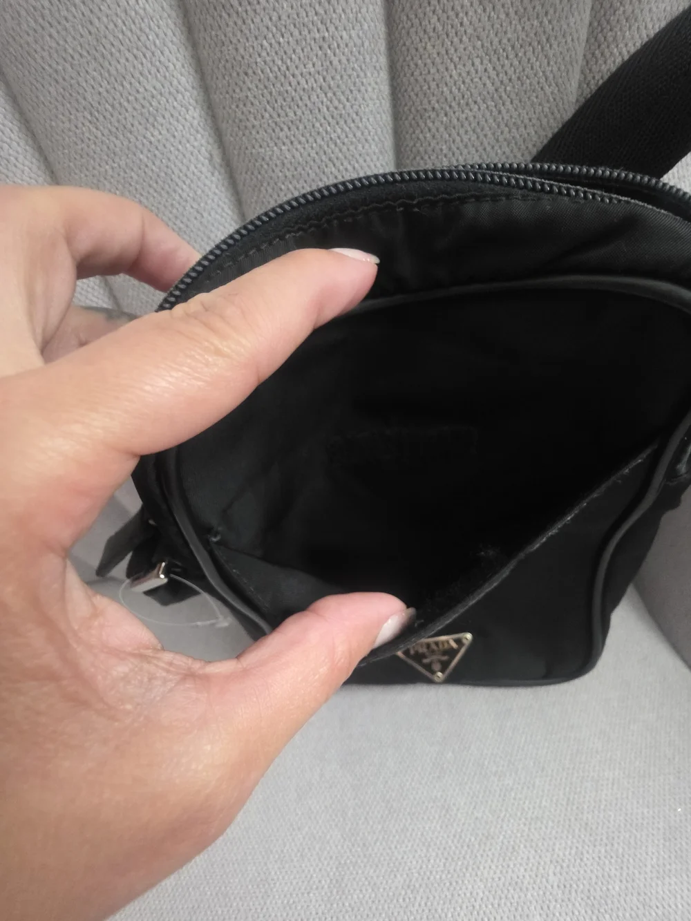 Prada black nylon