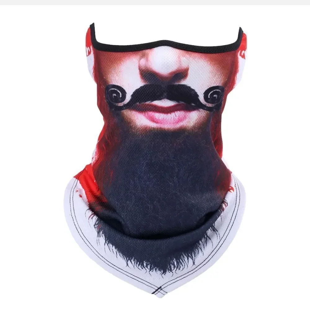 Half Face Mask Motorcycle Cycling Halloween UV Protection Balaclava Neck Scarf