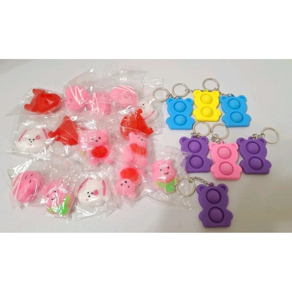 15 pcs Mochi Squishy Toys Cute Mochi 7 Pop Figet ‎ Party Favor