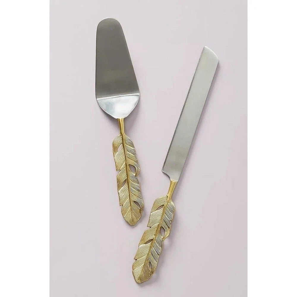Anthropologie Isabella Serving Set Cake Cutter Slicer NEW
