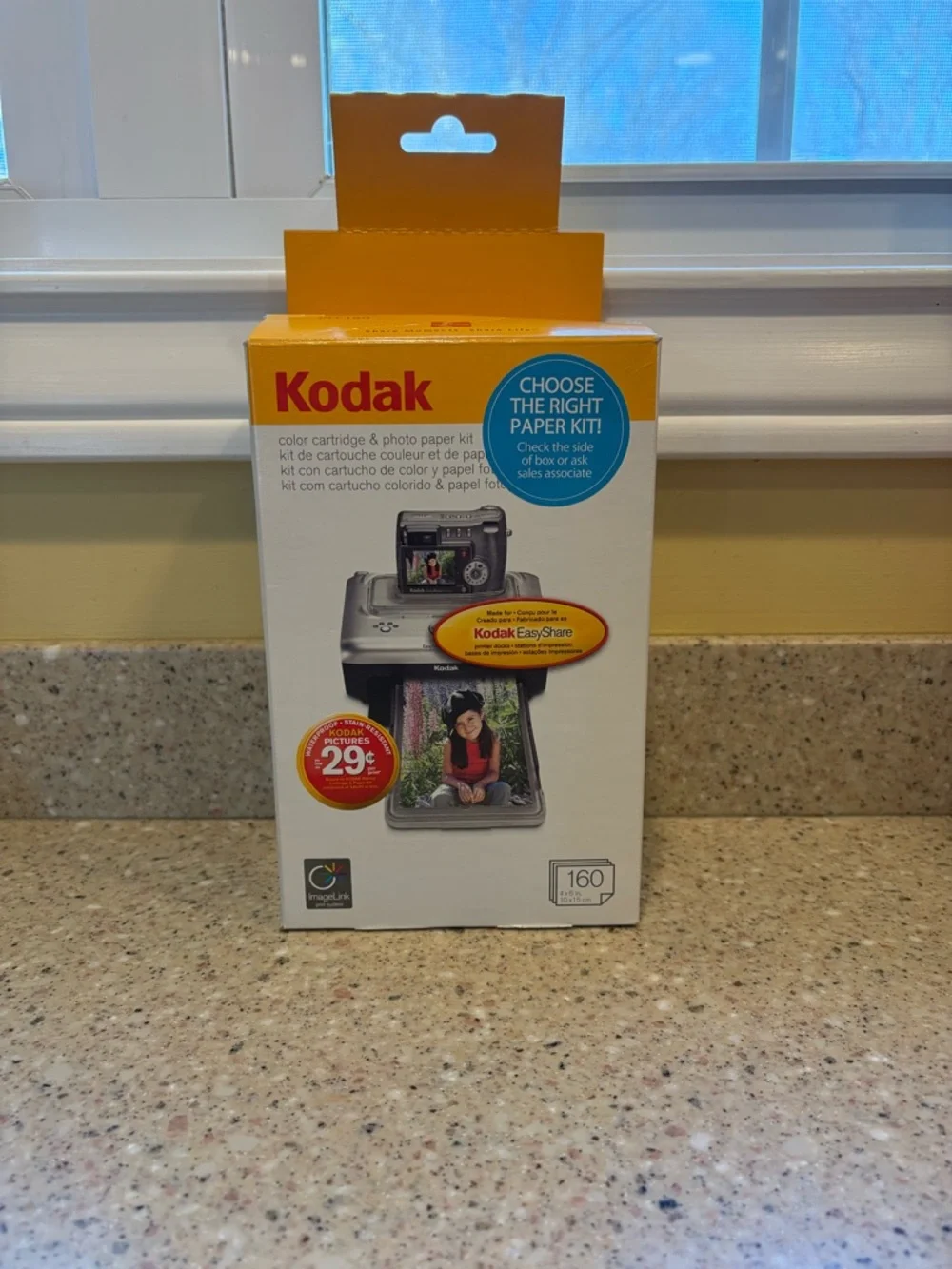 Kodak PH-160 EasyShare Printer Dock Color Cartridge & Photo Paper Refill