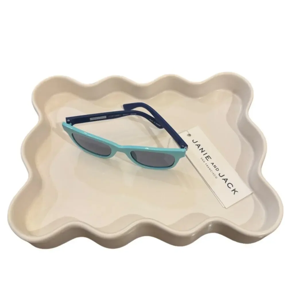 Janie and Jack Blue Two-tone Sunglasses - Teal 0-2Y