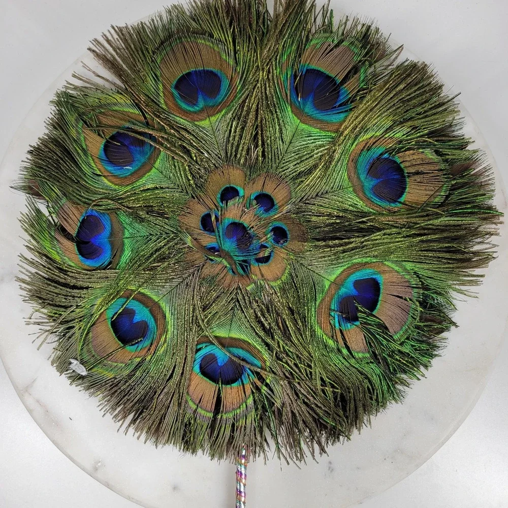Vintage decorative peacock