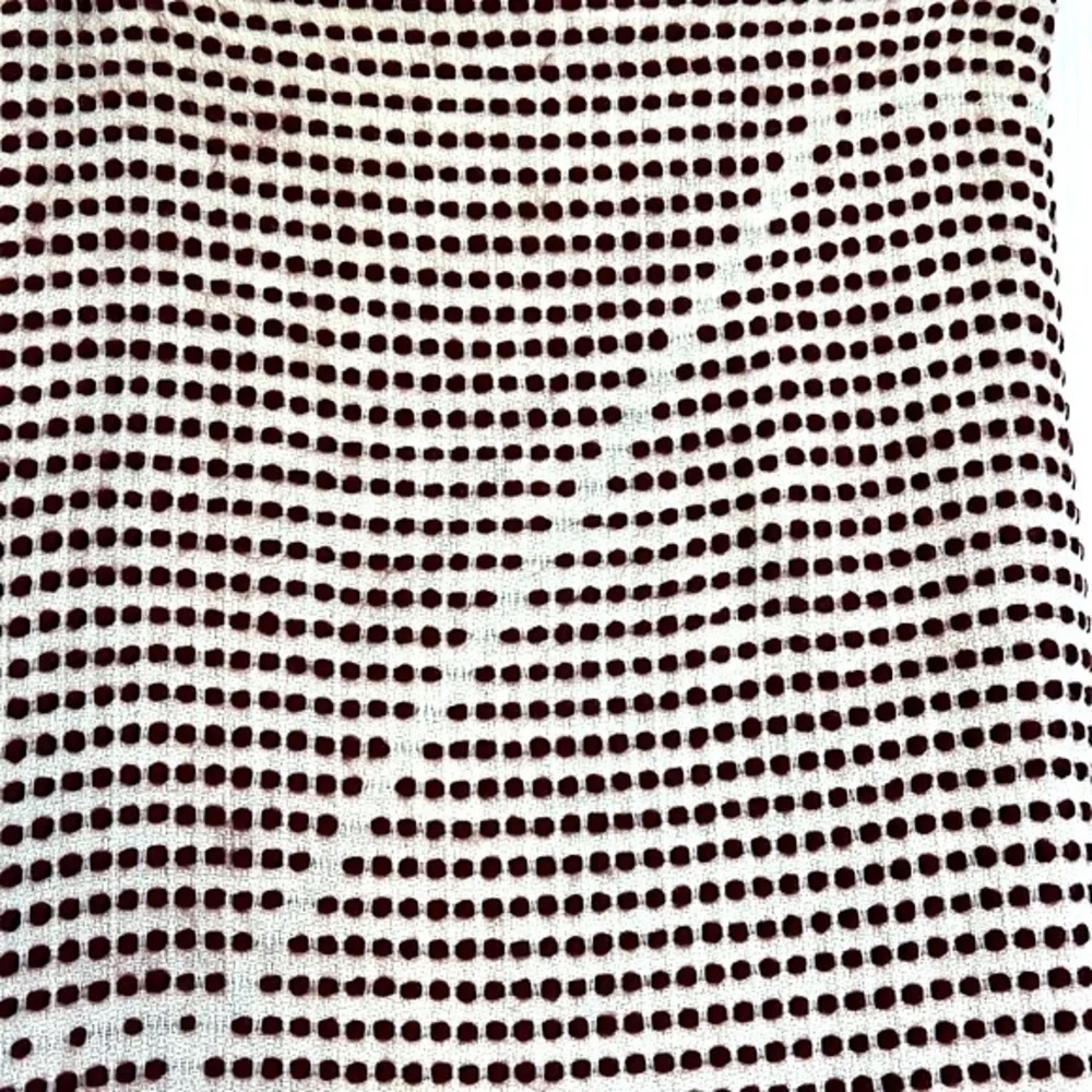 Madewell - Burgundy and Ivory Woven and Tassel Large Scarf Size Onesize