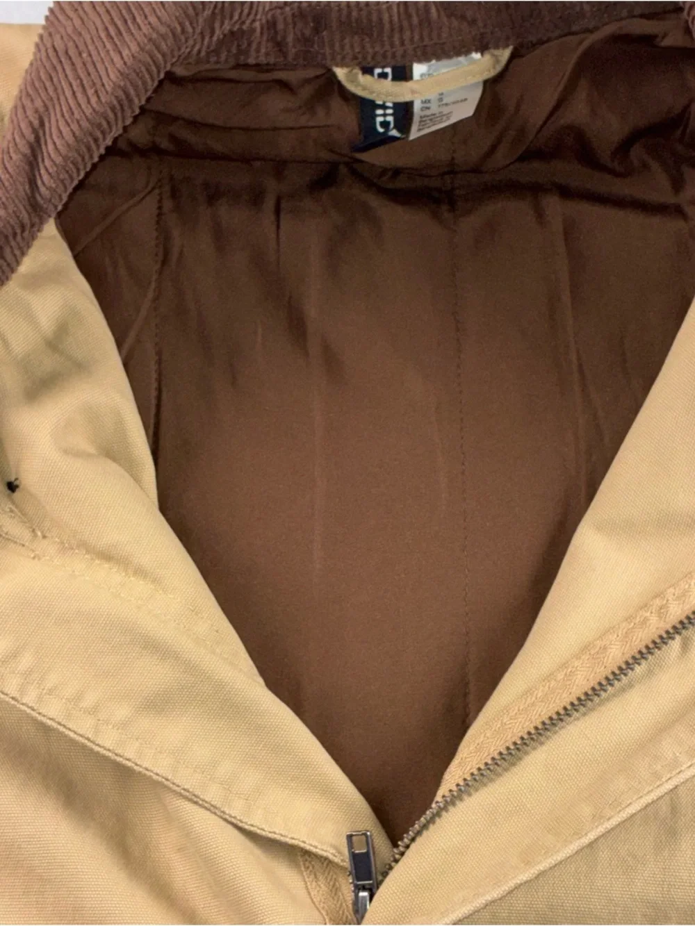 Divided tan canvas
