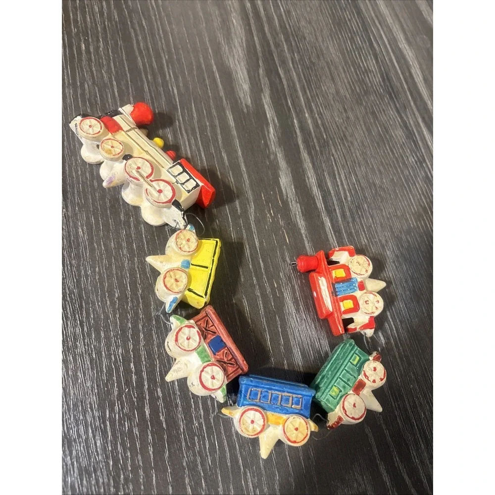 Vintage Birthday Cake Candle Holders Cho Cho Circus Train Ceramic MG Japan