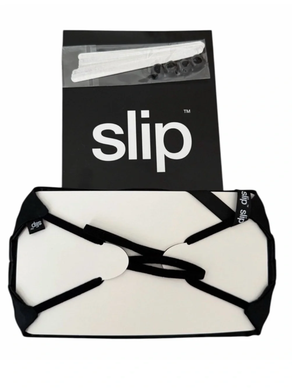 slip black silk