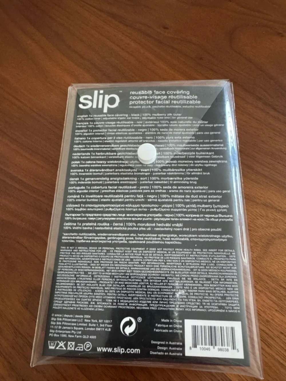 slip black silk