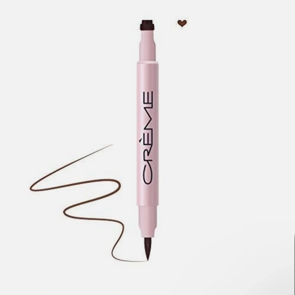 The Creme Shop Freckle Stamp Deep Brown Dual-Ended Pen and Stamp NEW