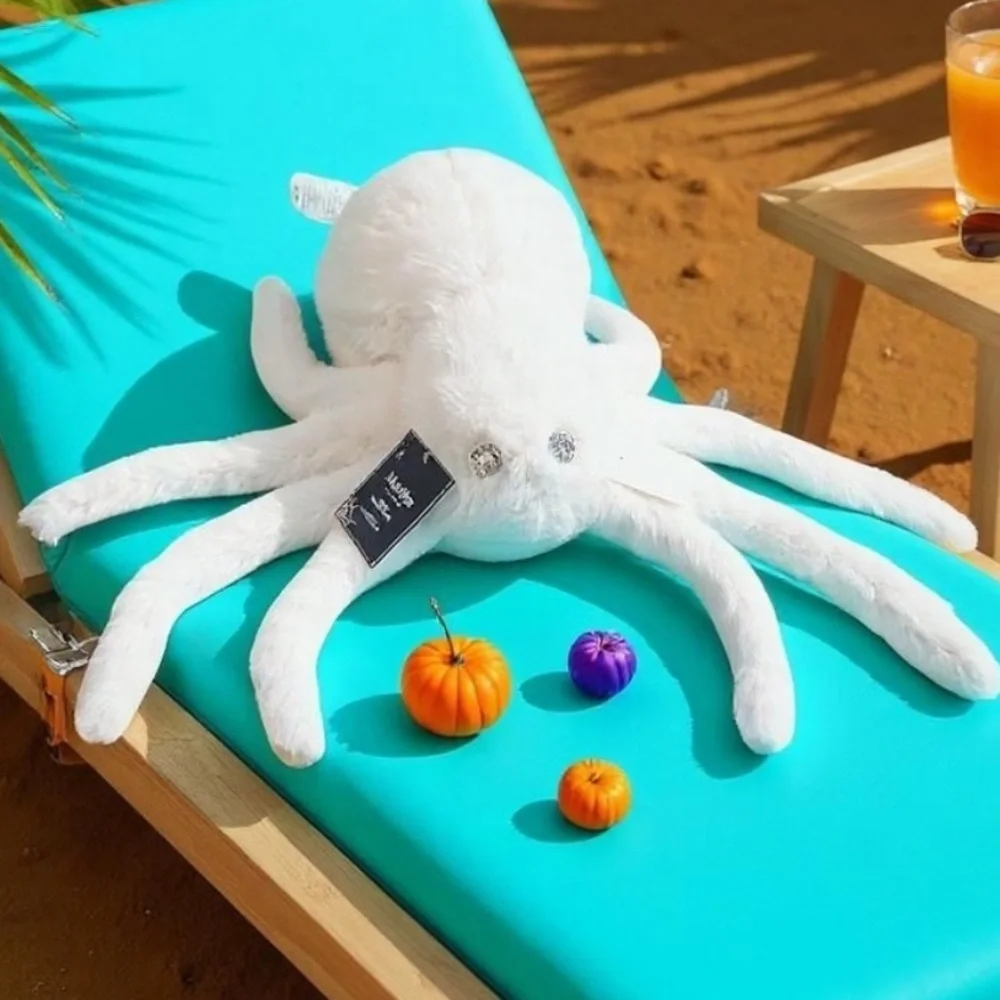 Martha Stewart Plush White Spider Pillow