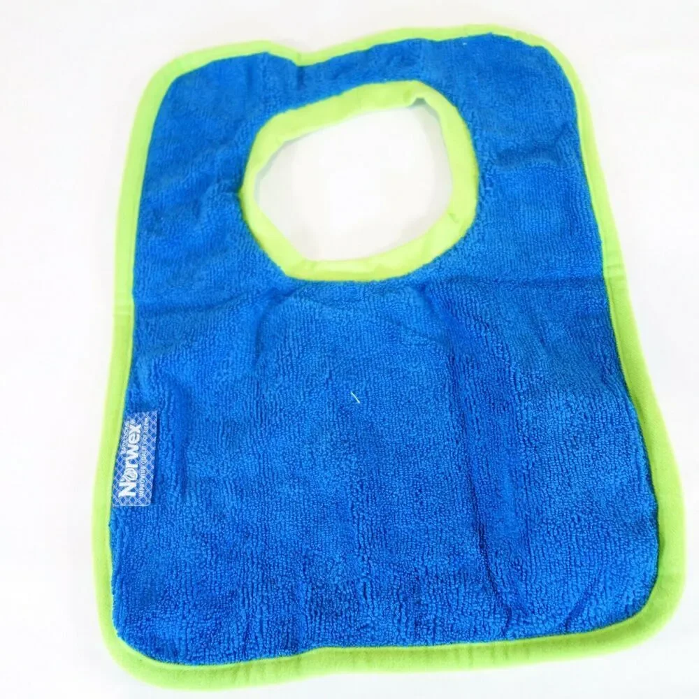 New Norwex Baby Bib Yellow Sunshine & Purple Tree +Washcloth Set of 2 Microfiber
