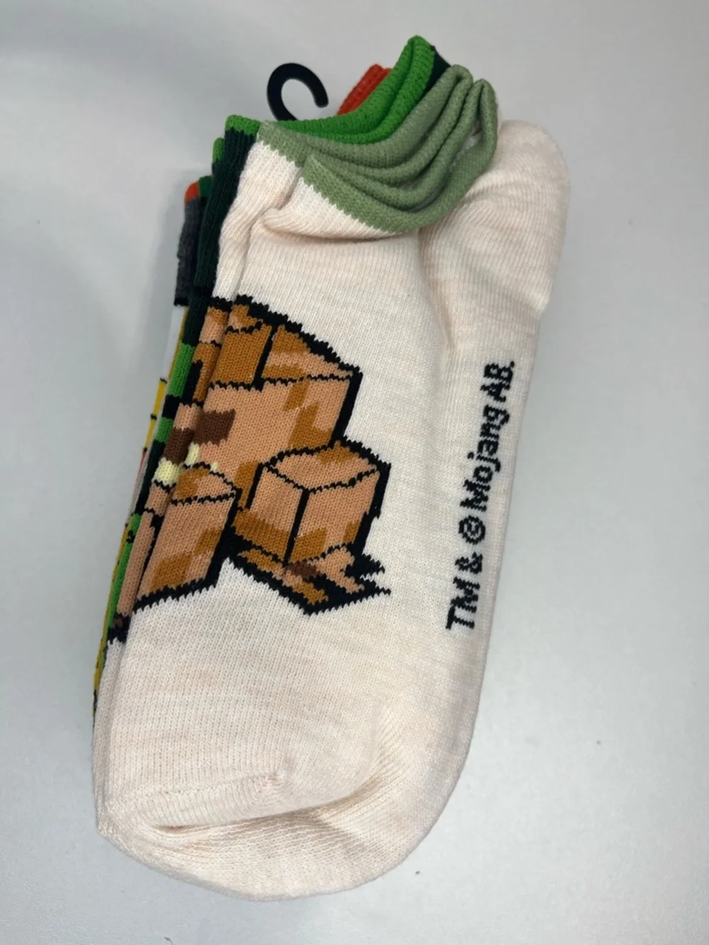 Minecraft socks pairs