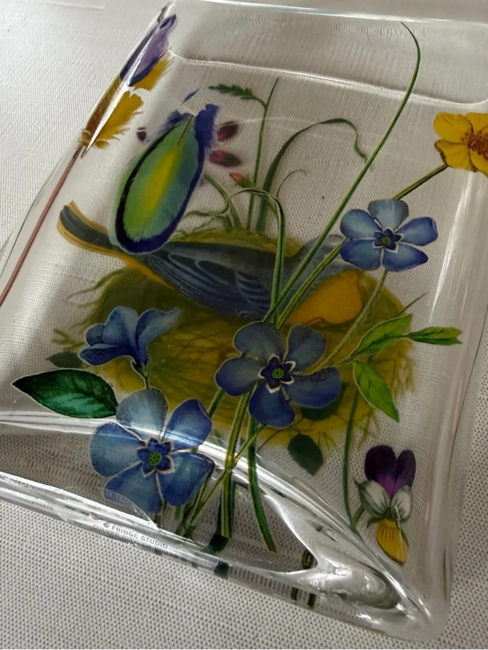 Fringe Studio handpainted glass