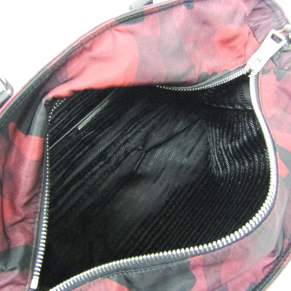 Prada red leather