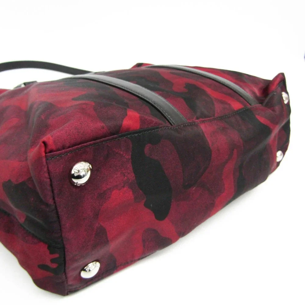 Prada red leather