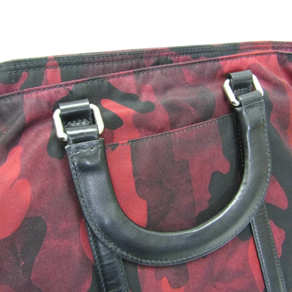 Prada red leather