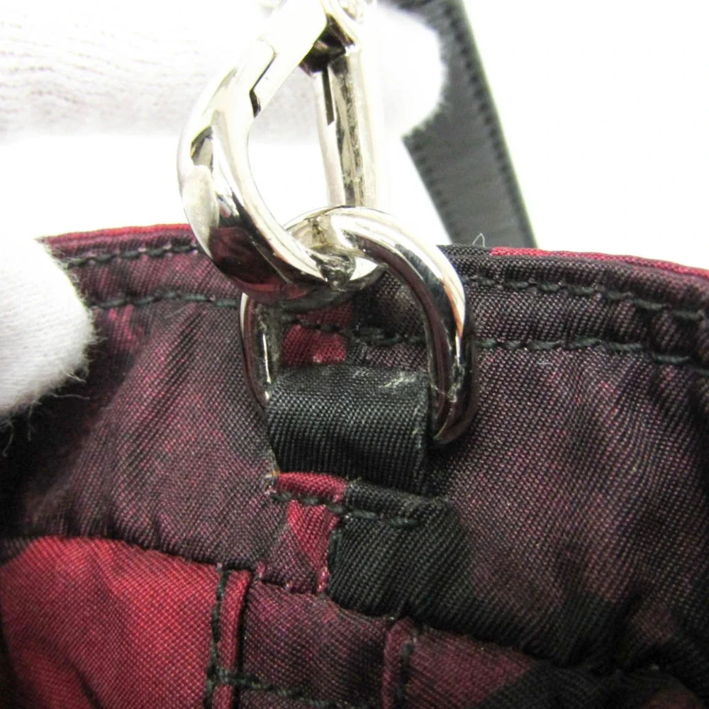 Prada red leather