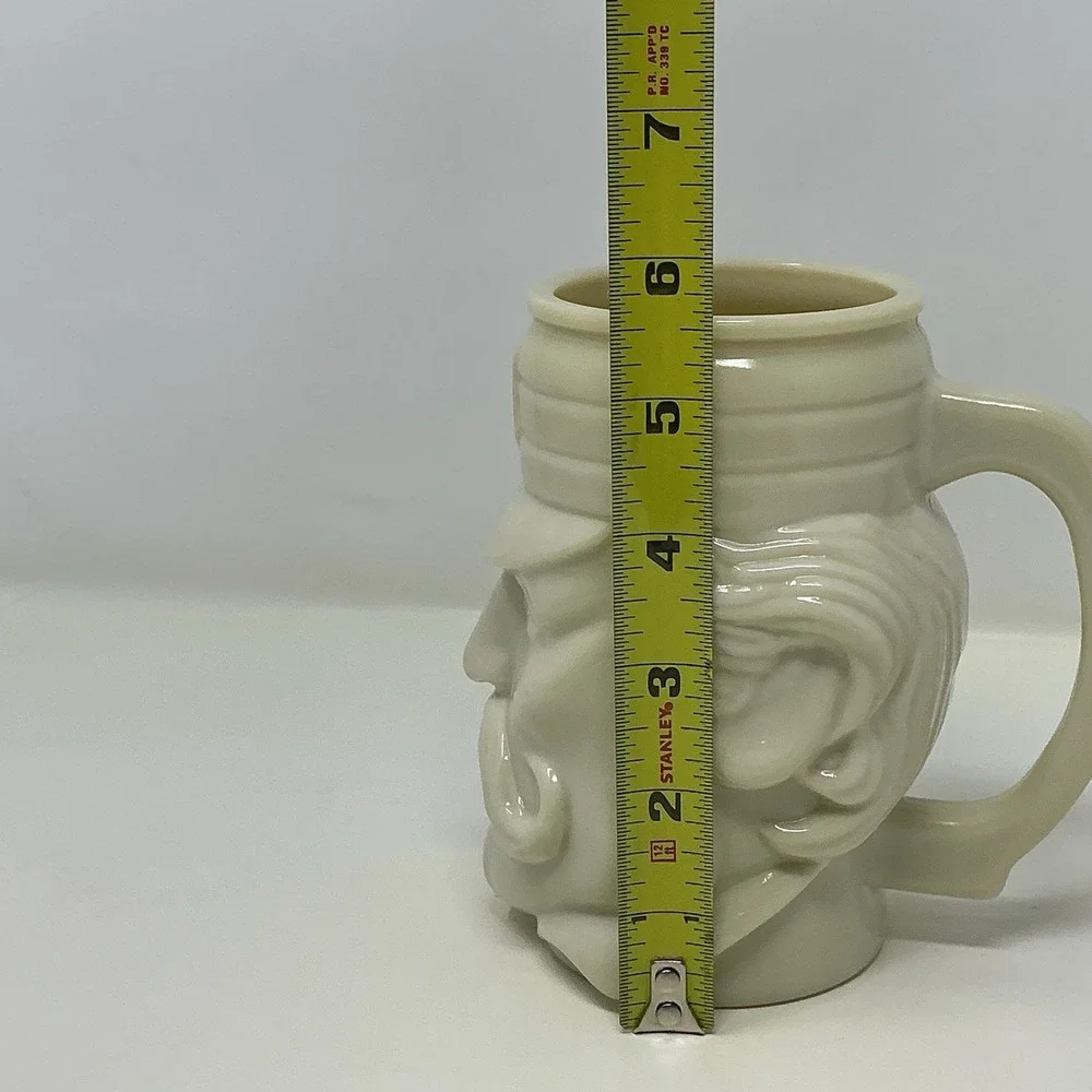 AVON Vintage Colonial Soldier Face Mustache Man Stein Military Guard Head 