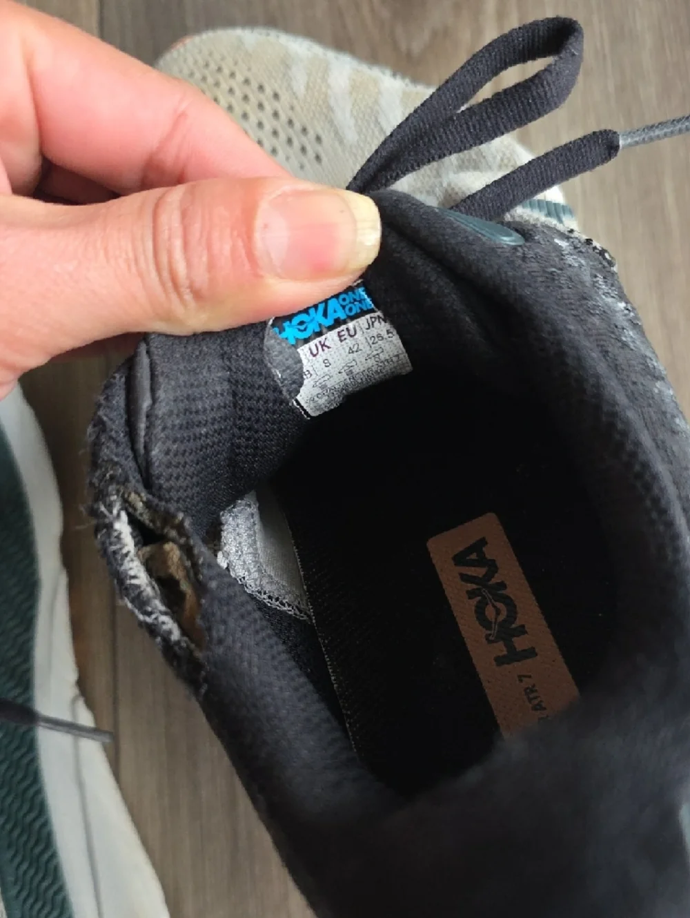 Hoka Women's Running Shoes - Teal, Black & Peach Accents
