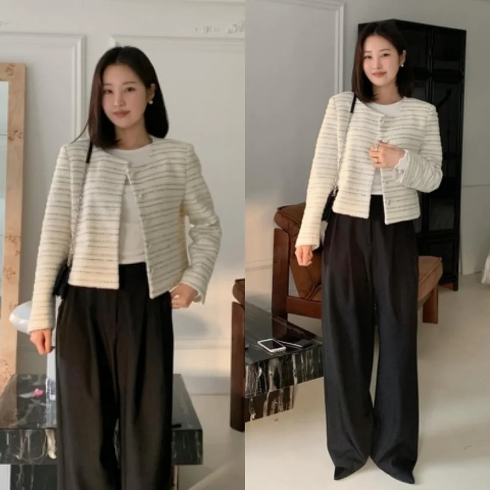 Zara Textured Tweed Blazer Size S