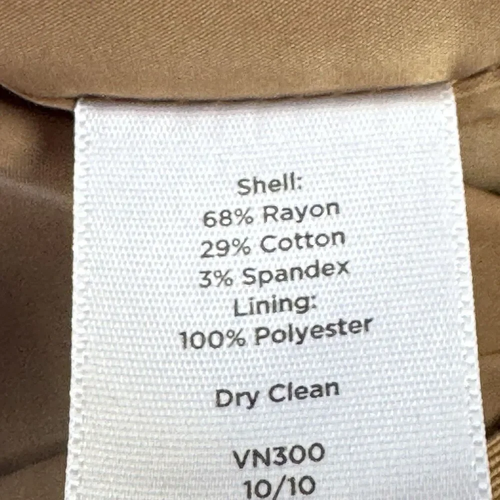 Talbots tan pleated