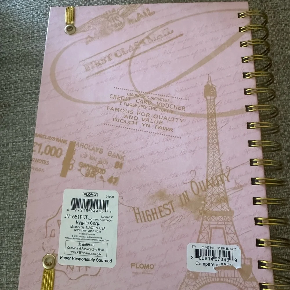 Papyrus pen notebook