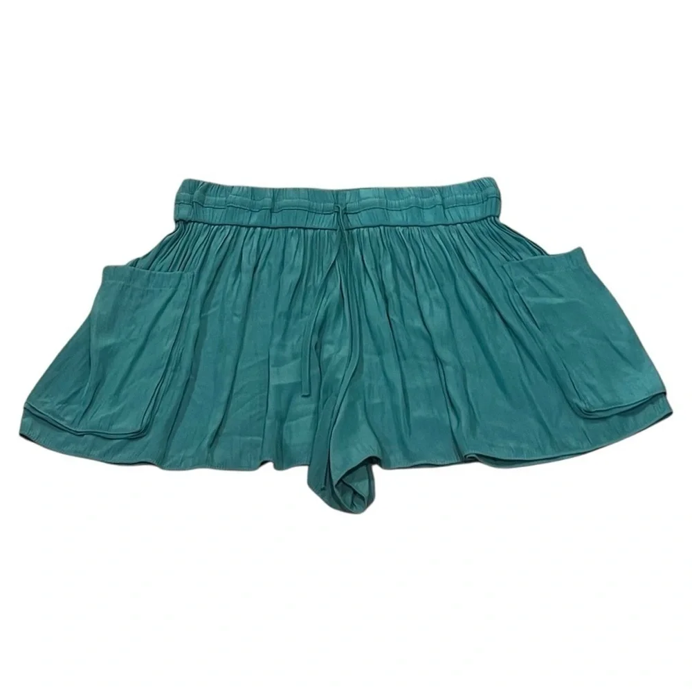 Ramy Brook Austin Shorts Lightweight Butterfly in Lagoon Blue Teal Small