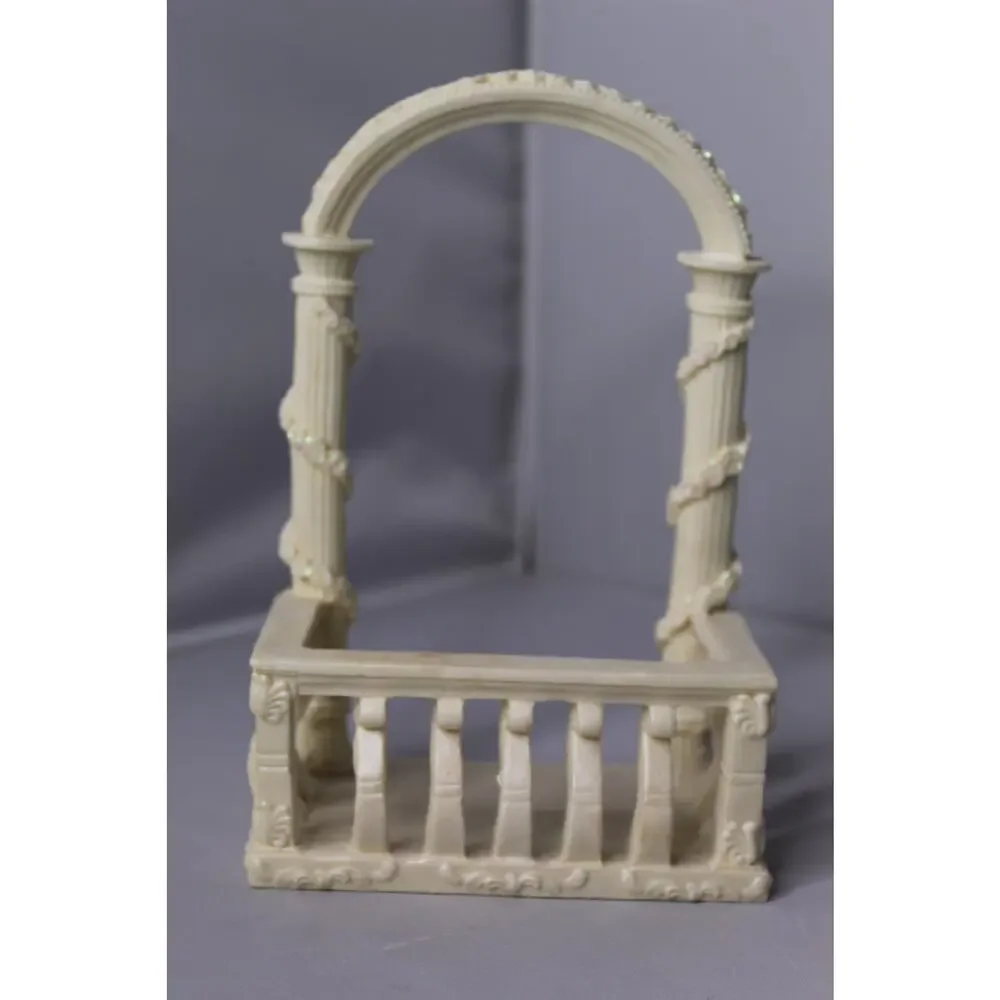Wedding Cake Topper Arch Stand Fairy Garden Balcony Miniature Display Decor