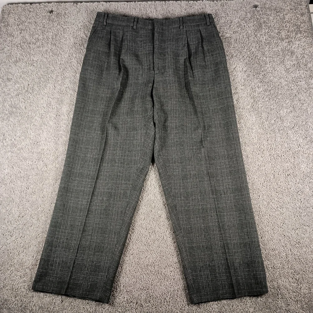 Vintage 70s/80s John Blair 48L 42x34 Glen Plaid Suit - 2 Piece Gray Retro Suit