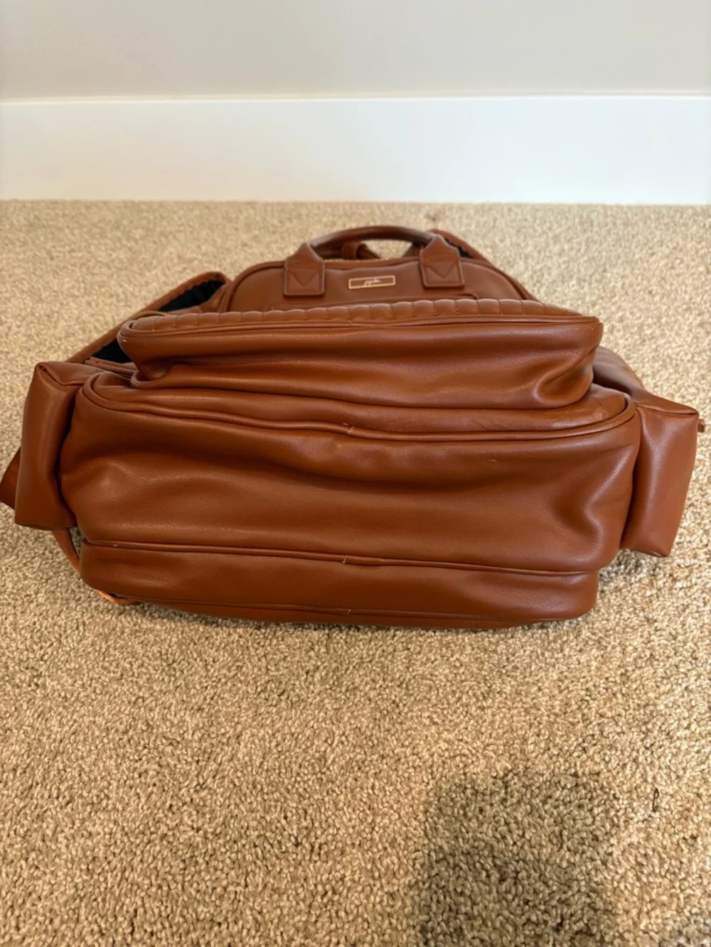 JuJuBe Million Pockets Deluxe Backpack Diaper Bag, Spice